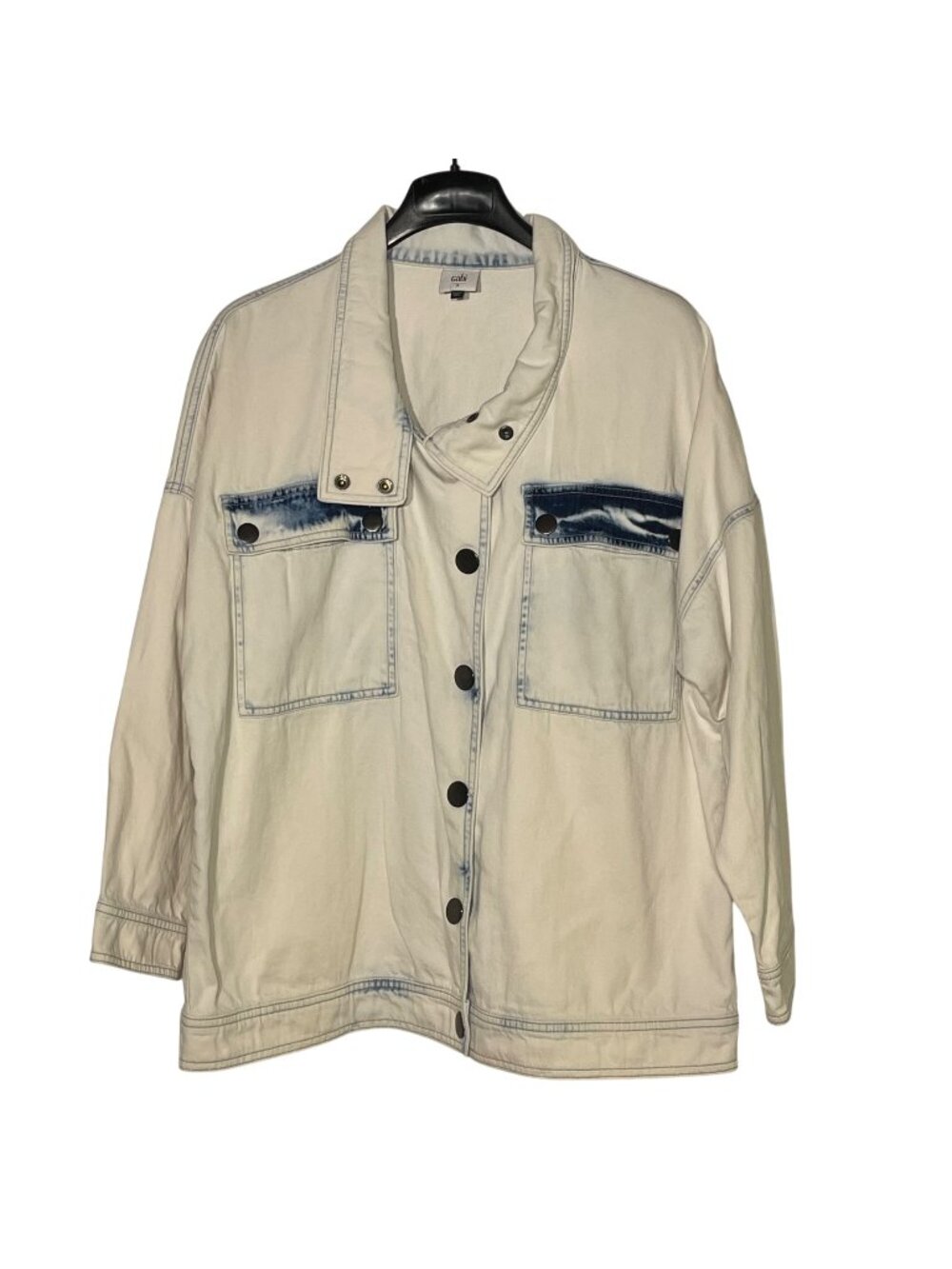 Cabi 5853 Drew Denim Jean Jacket Acid Wash Sz SM Oversized